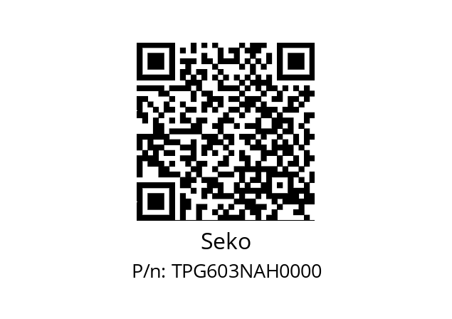   Seko TPG603NAH0000