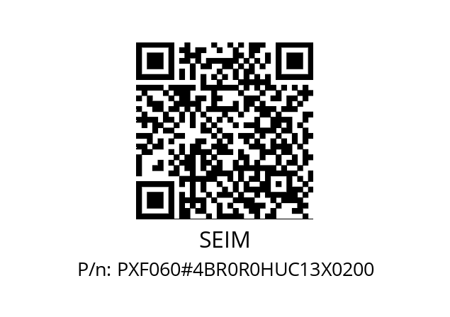   SEIM PXF060#4BR0R0HUC13X0200