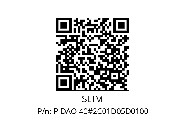   SEIM P DAO 40#2C01D05D0100