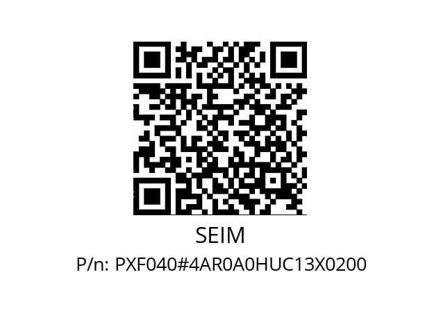   SEIM PXF040#4AR0A0HUC13X0200