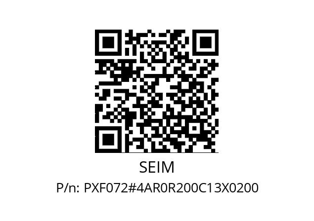   SEIM PXF072#4AR0R200C13X0200