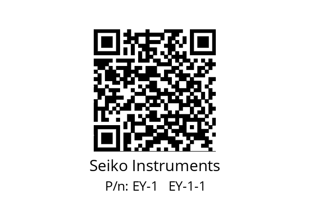   Seiko Instruments EY-1   EY-1-1