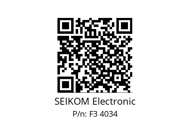   SEIKOM Electronic F3 4034