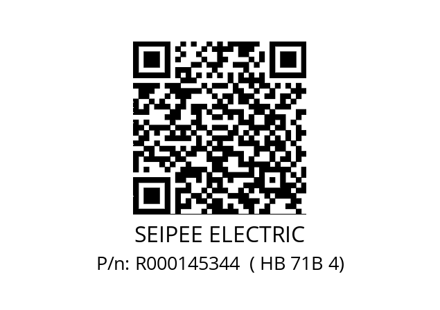   SEIPEE ELECTRIC R000145344  ( HB 71B 4)