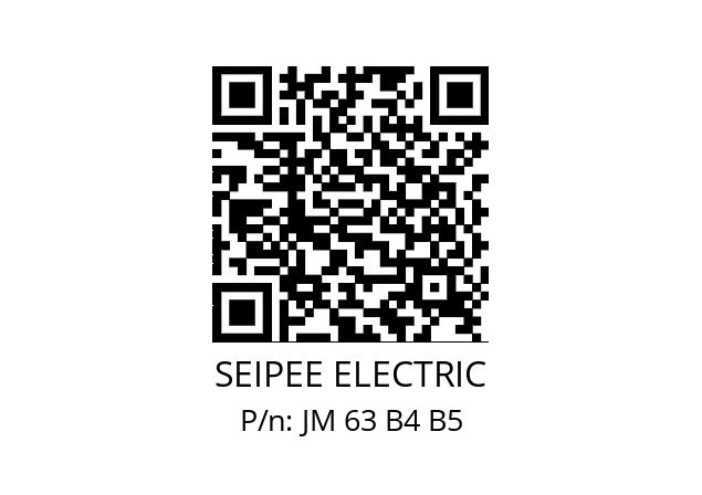   SEIPEE ELECTRIC JM 63 B4 B5