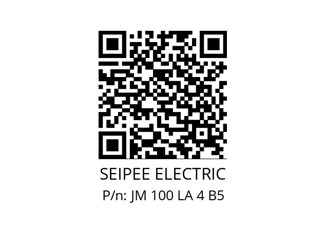   SEIPEE ELECTRIC JM 100 LA 4 B5