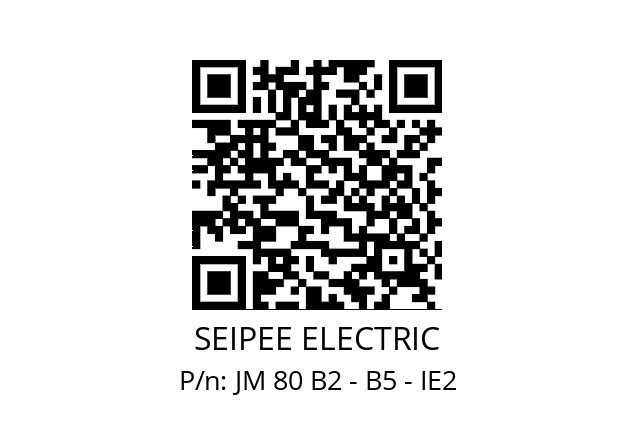   SEIPEE ELECTRIC JM 80 B2 - B5 - IE2