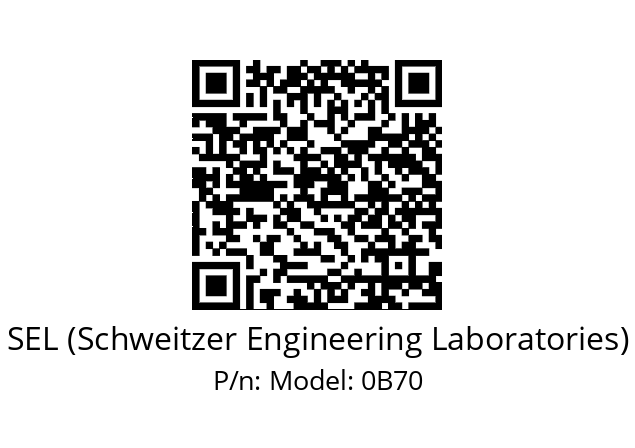   SEL (Schweitzer Engineering Laboratories) Model: 0B70