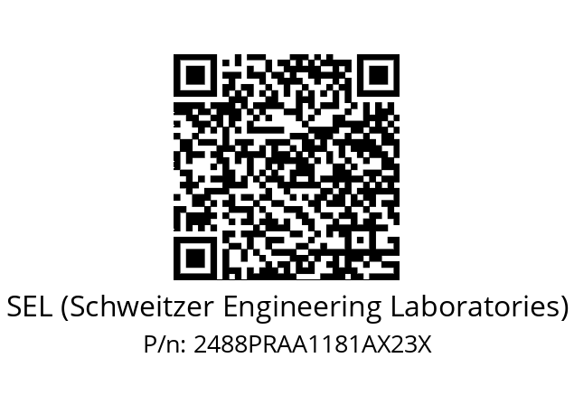   SEL (Schweitzer Engineering Laboratories) 2488PRAA1181AX23X