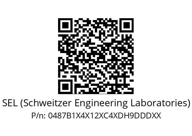   SEL (Schweitzer Engineering Laboratories) 0487B1X4X12XC4XDH9DDDXX