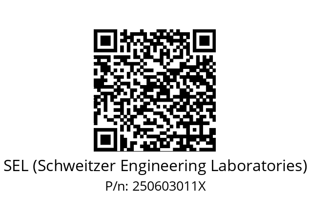   SEL (Schweitzer Engineering Laboratories) 250603011X