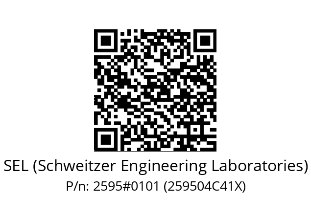   SEL (Schweitzer Engineering Laboratories) 2595#0101 (259504C41X)