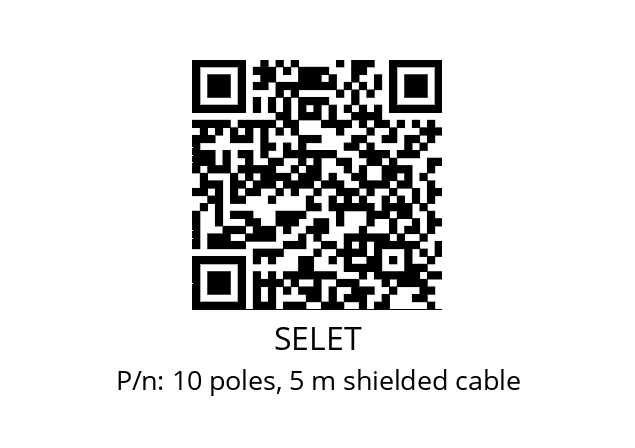   SELET 10 poles, 5 m shielded cable