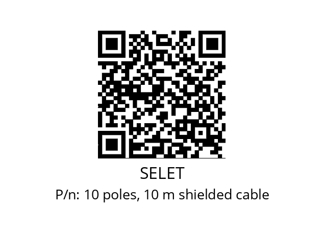   SELET 10 poles, 10 m shielded cable