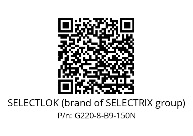   SELECTLOK (brand of SELECTRIX group) G220-8-B9-150N