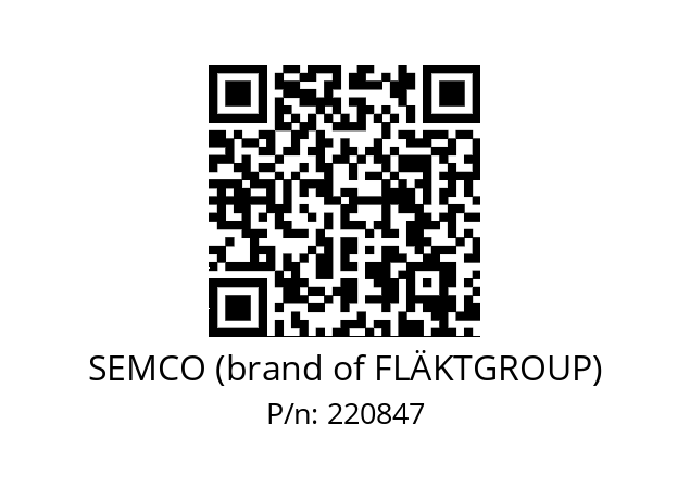   SEMCO (brand of FLÄKTGROUP) 220847