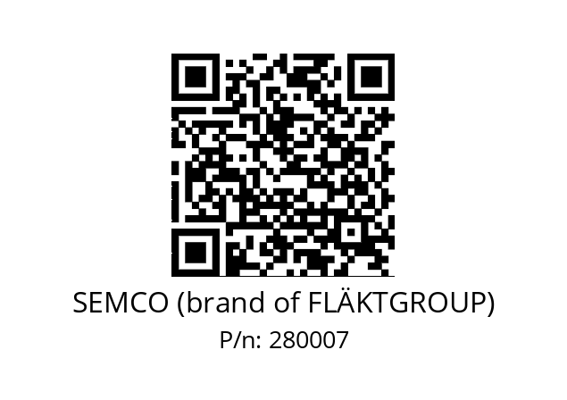   SEMCO (brand of FLÄKTGROUP) 280007