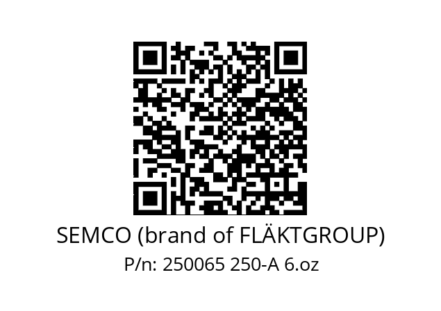   SEMCO (brand of FLÄKTGROUP) 250065 250-A 6.oz