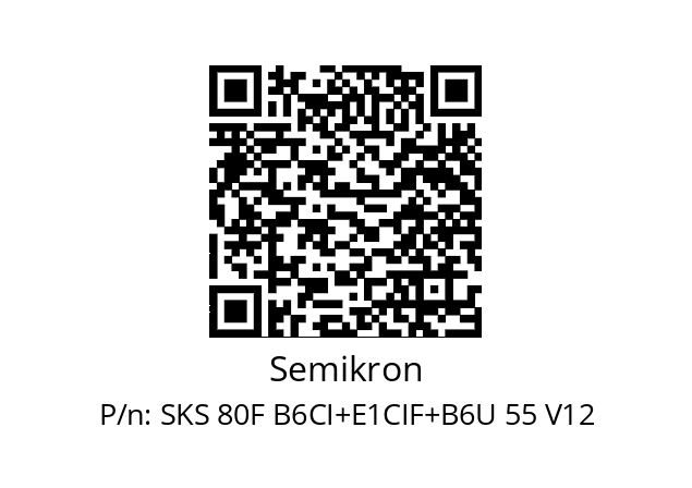   Semikron SKS 80F B6CI+E1CIF+B6U 55 V12