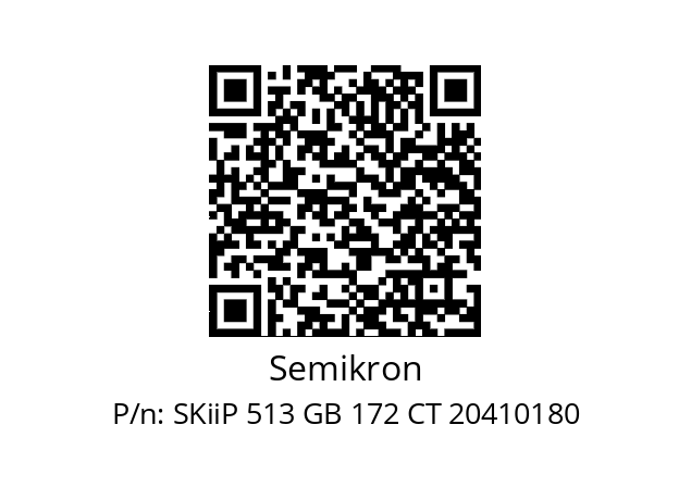   Semikron SKiiP 513 GB 172 CT 20410180