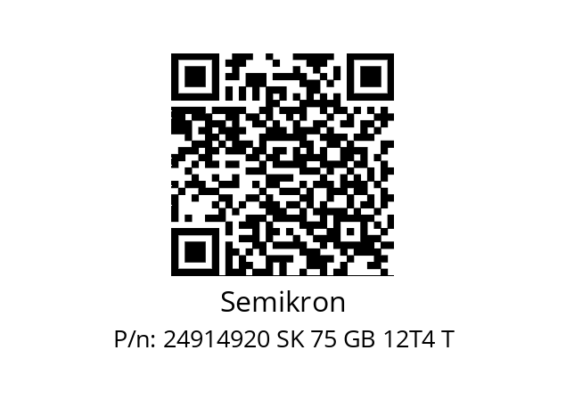   Semikron 24914920 SK 75 GB 12T4 T