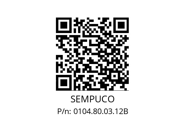   SEMPUCO 0104.80.03.12B