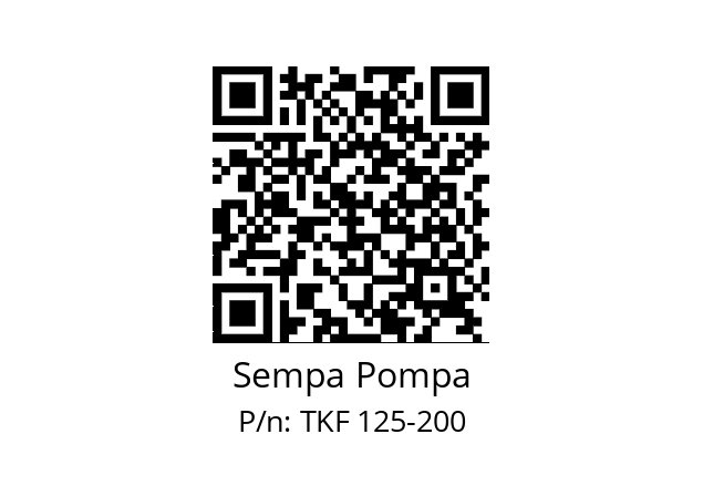   Sempa Pompa TKF 125-200