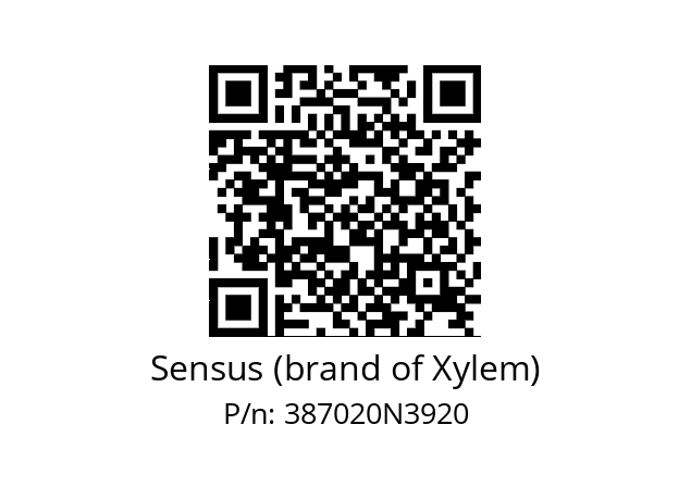   Sensus (brand of Xylem) 387020N3920