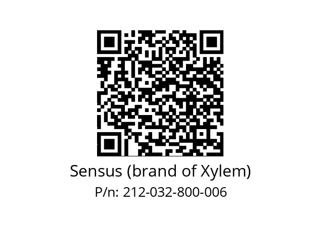   Sensus (brand of Xylem) 212-032-800-006