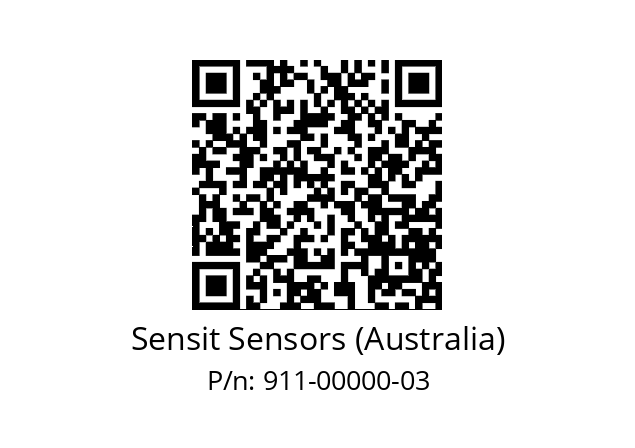   Sensit Sensors (Australia) 911-00000-03