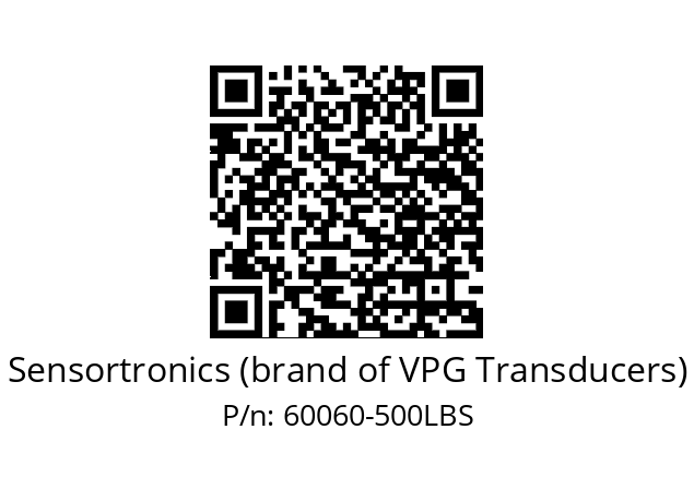   Sensortronics (brand of VPG Transducers) 60060-500LBS