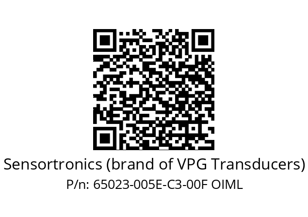   Sensortronics (brand of VPG Transducers) 65023-005E-C3-00F OIML