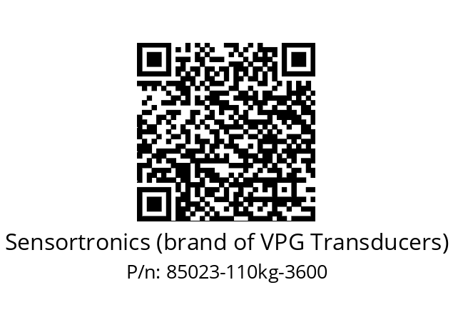   Sensortronics (brand of VPG Transducers) 85023-110kg-3600