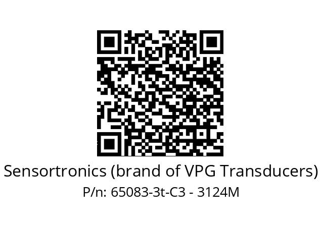   Sensortronics (brand of VPG Transducers) 65083-3t-C3 - 3124M