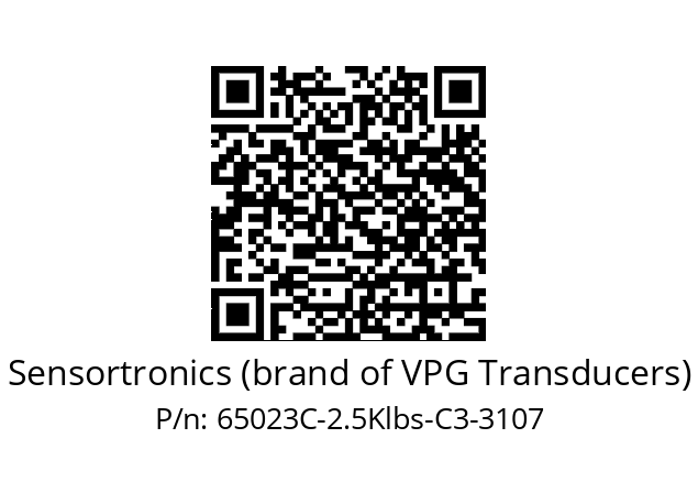   Sensortronics (brand of VPG Transducers) 65023C-2.5Klbs-C3-3107