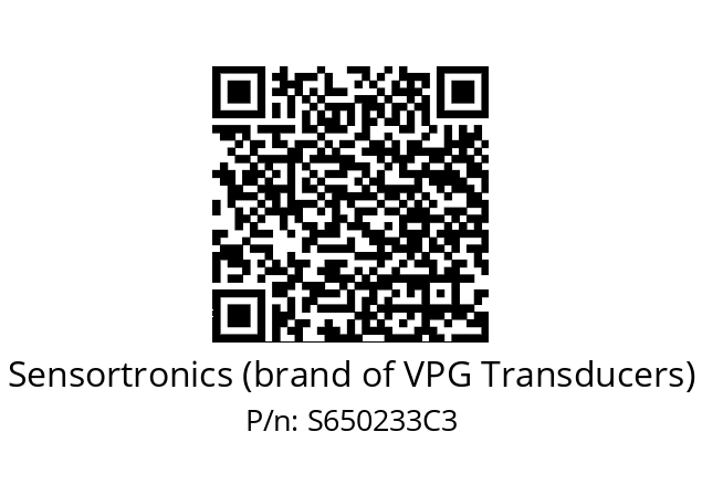   Sensortronics (brand of VPG Transducers) S650233C3