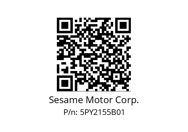   Sesame Motor Corp. 5PY2155B01