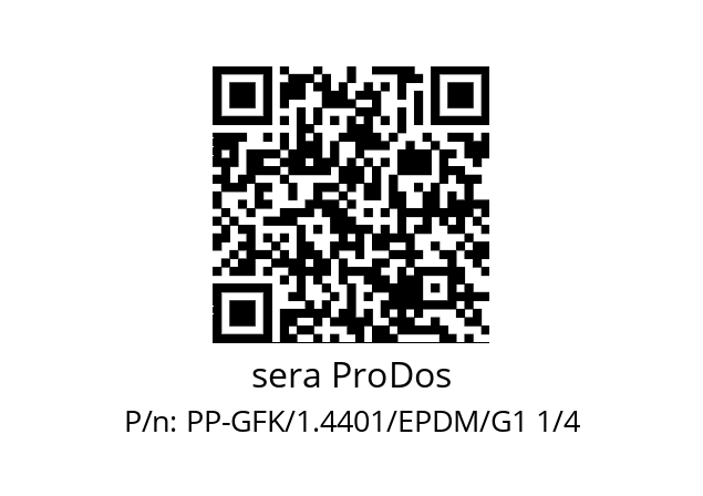   sera ProDos PP-GFK/1.4401/EPDM/G1 1/4