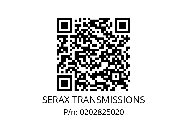   SERAX TRANSMISSIONS 0202825020