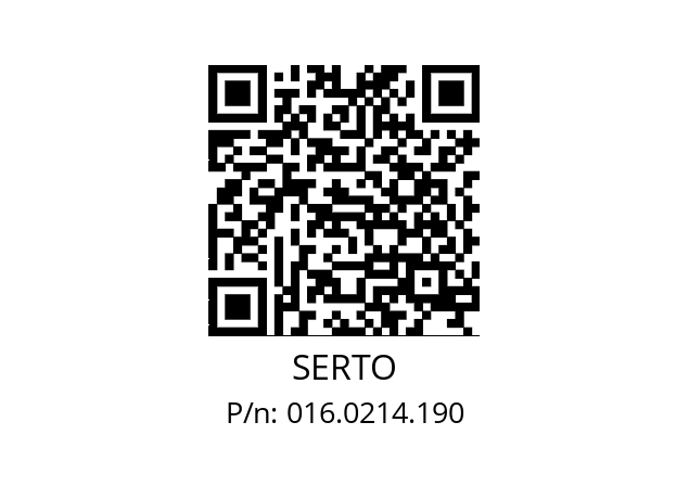   SERTO 016.0214.190