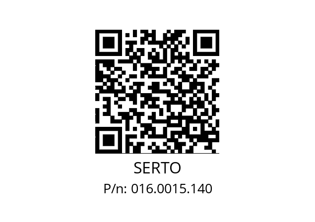   SERTO 016.0015.140