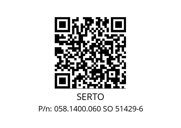   SERTO 058.1400.060 SO 51429-6