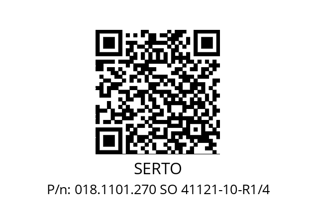   SERTO 018.1101.270 SO 41121-10-R1/4