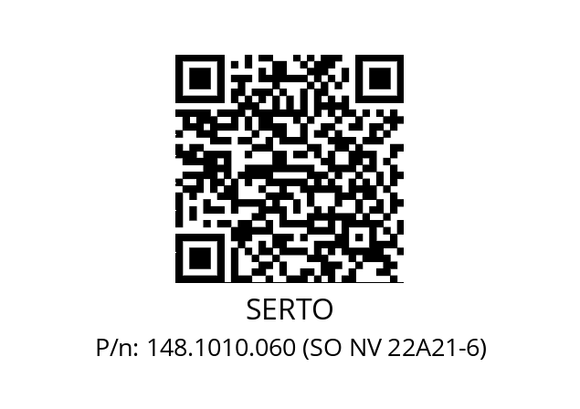   SERTO 148.1010.060 (SO NV 22A21-6)