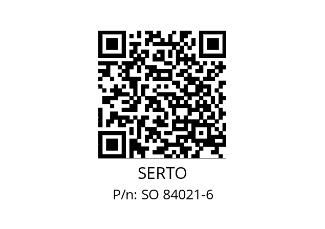   SERTO SO 84021-6