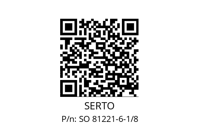   SERTO SO 81221-6-1/8