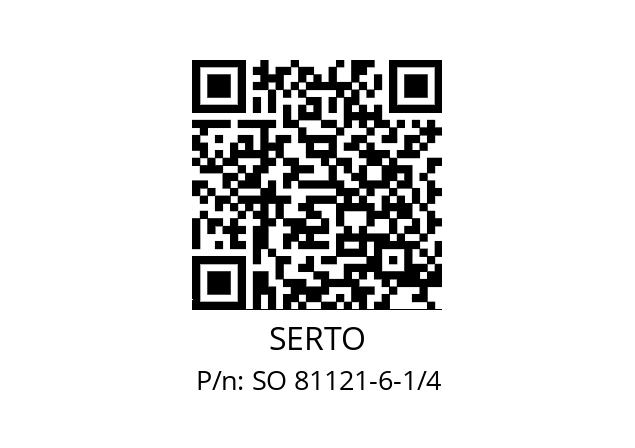   SERTO SO 81121-6-1/4