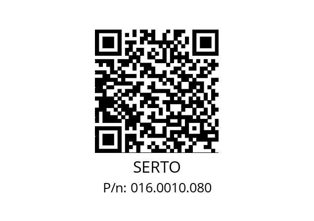   SERTO 016.0010.080