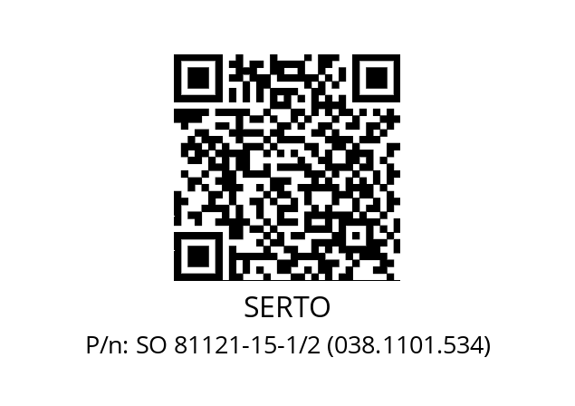   SERTO SO 81121-15-1/2 (038.1101.534)