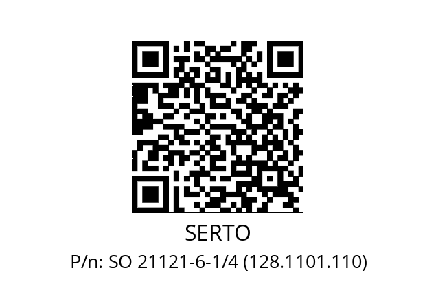   SERTO SO 21121-6-1/4 (128.1101.110)